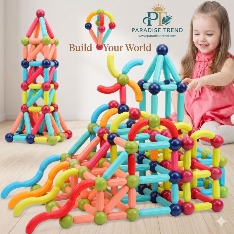 36 PC Magnetic Building Blocks Toy Set – বাচ্চাদের শিক্ষামূলক খেলনা image 3