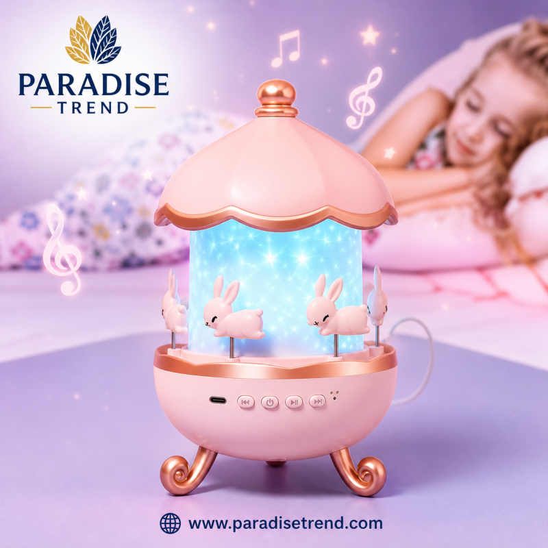 Magic Carousel Night Light Projector with Music & Remote Control image 2