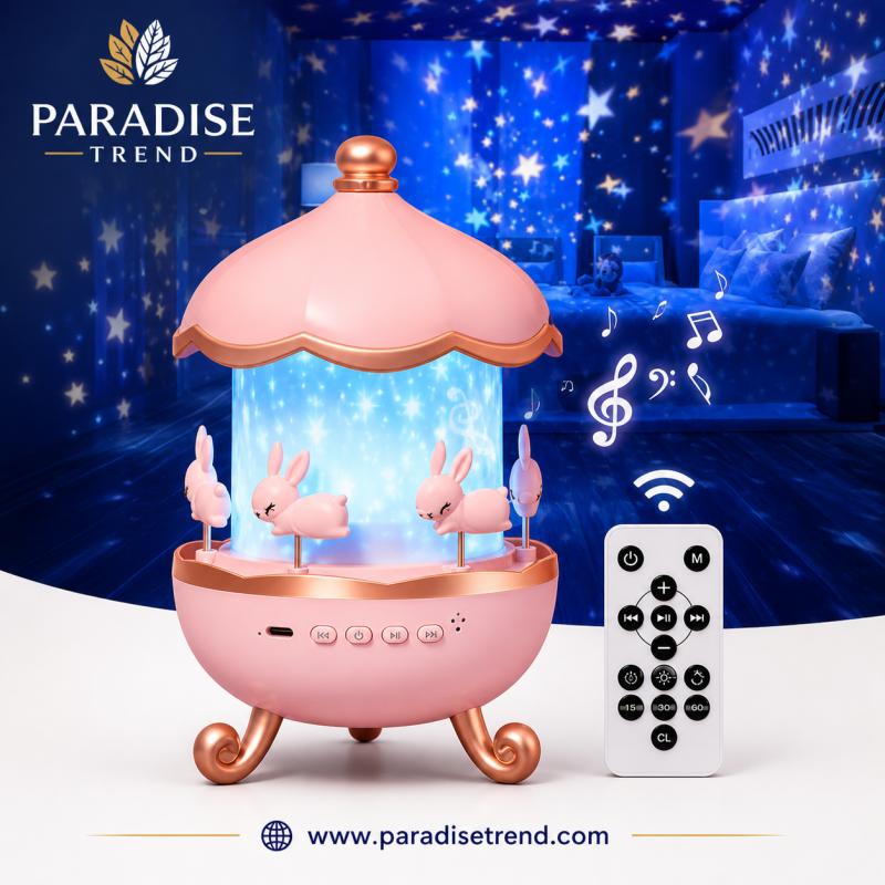 Magic Carousel Night Light Projector with Music & Remote Control image 3